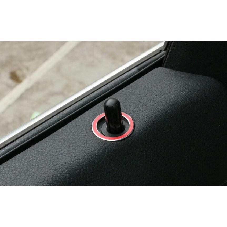 Fit For Benz GLE GLS Red Aluminum Inner Door Lock Down Bolt Ring Trim 2016-2019