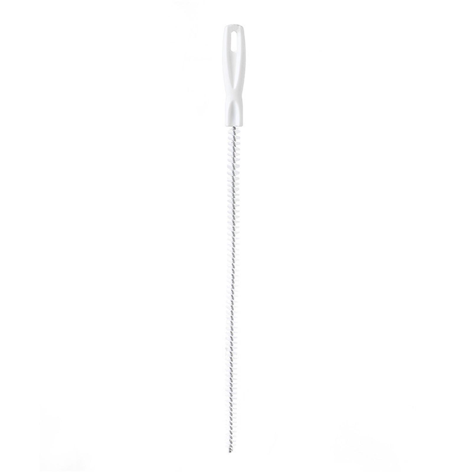 

Трубопроводная щетка для чистки длинная чистая кухня ванная комната волосы канализация раковина чистка труб гибкий очиститель засоров инструмент для удаления отверстий One Size белый