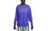 Sweatshirts Men's Purple Crew Neck Moderate Regular DR9987-430