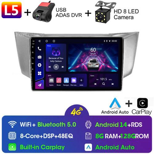 For Lexus RX300 RX330 RX350 RX400H 2003-2014 Android Car Radio Auto Stereo Multimedia Player GPS Navigation Carplay Touch Screen