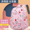 The new primary and secondary school schoolbag is light, large capacity, small and fresh backpack, sweet and cute backpack for women
