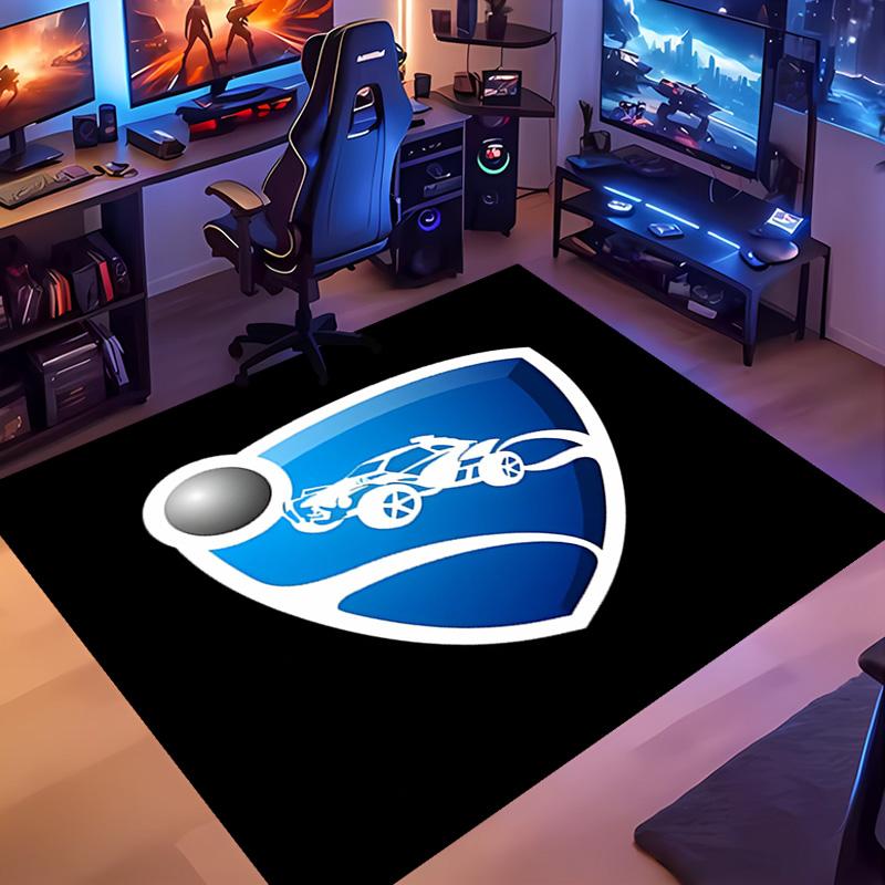 Game Rocket league -Themed Entrance Mat,Non-Slip Mat Area Rug,Room Decor,Outdoor Decor,Kitchen Rug,Doormat - Machine Washable,Easy to Clean