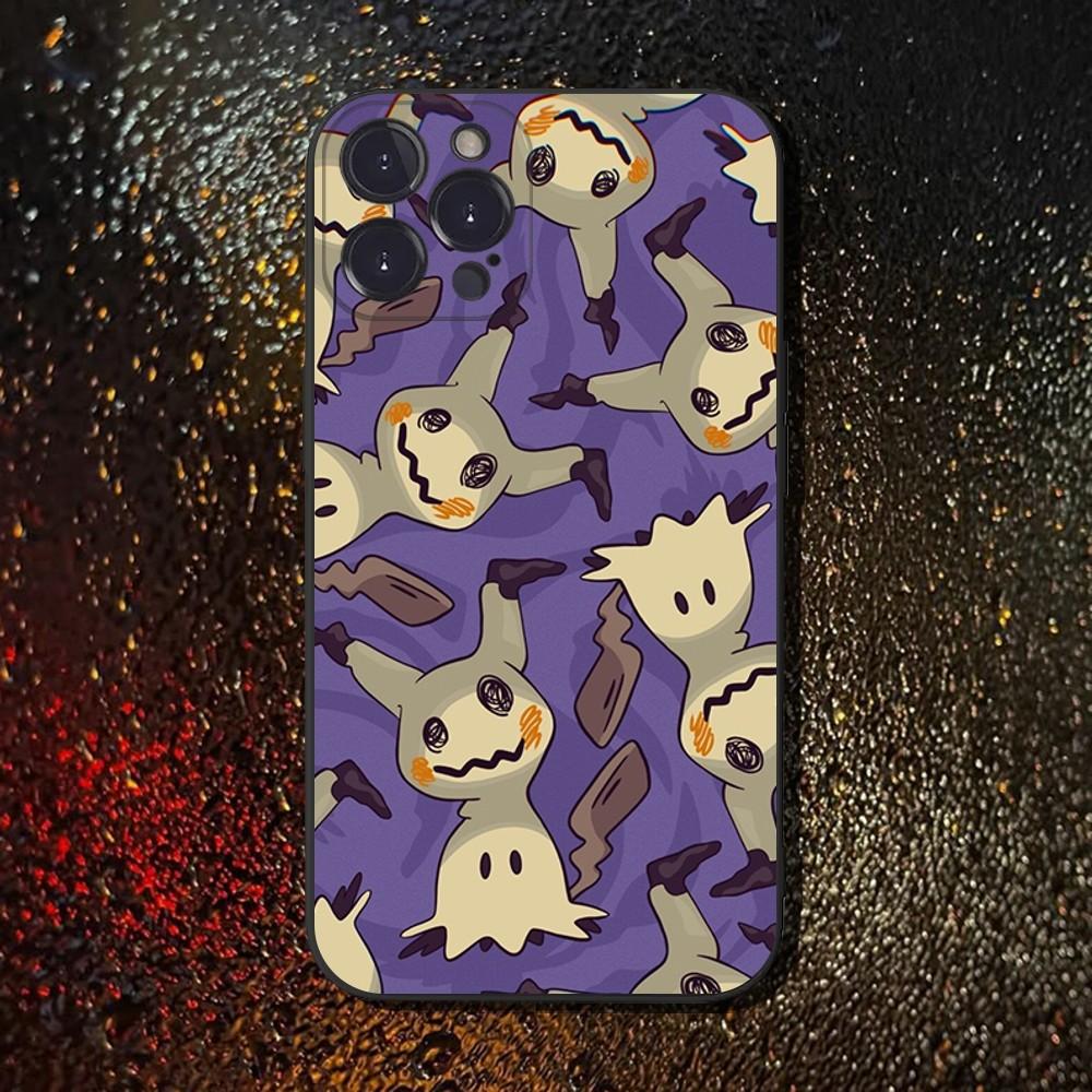 

Cute Simple M-MimikyuES-S Phone Case For iPhone 16,15,14,13,12,11 Plus,Pro Max,XS,X,XR,SE,Mini,8,7,Soft Silicone Black Cover iPhone15plus