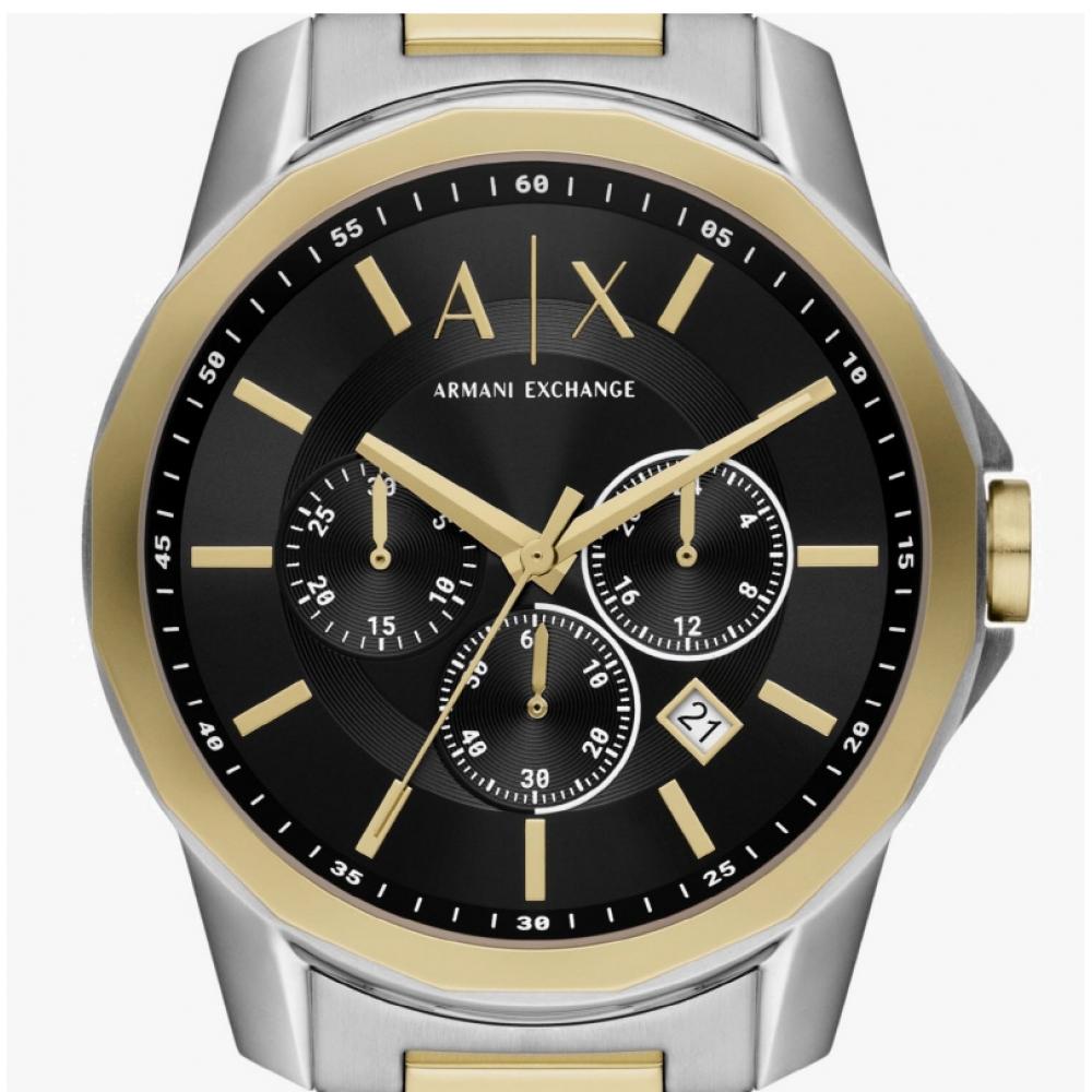Armani Exchange Men S Metal Watch bankS Chronograph Bracelet Set ax7148Set