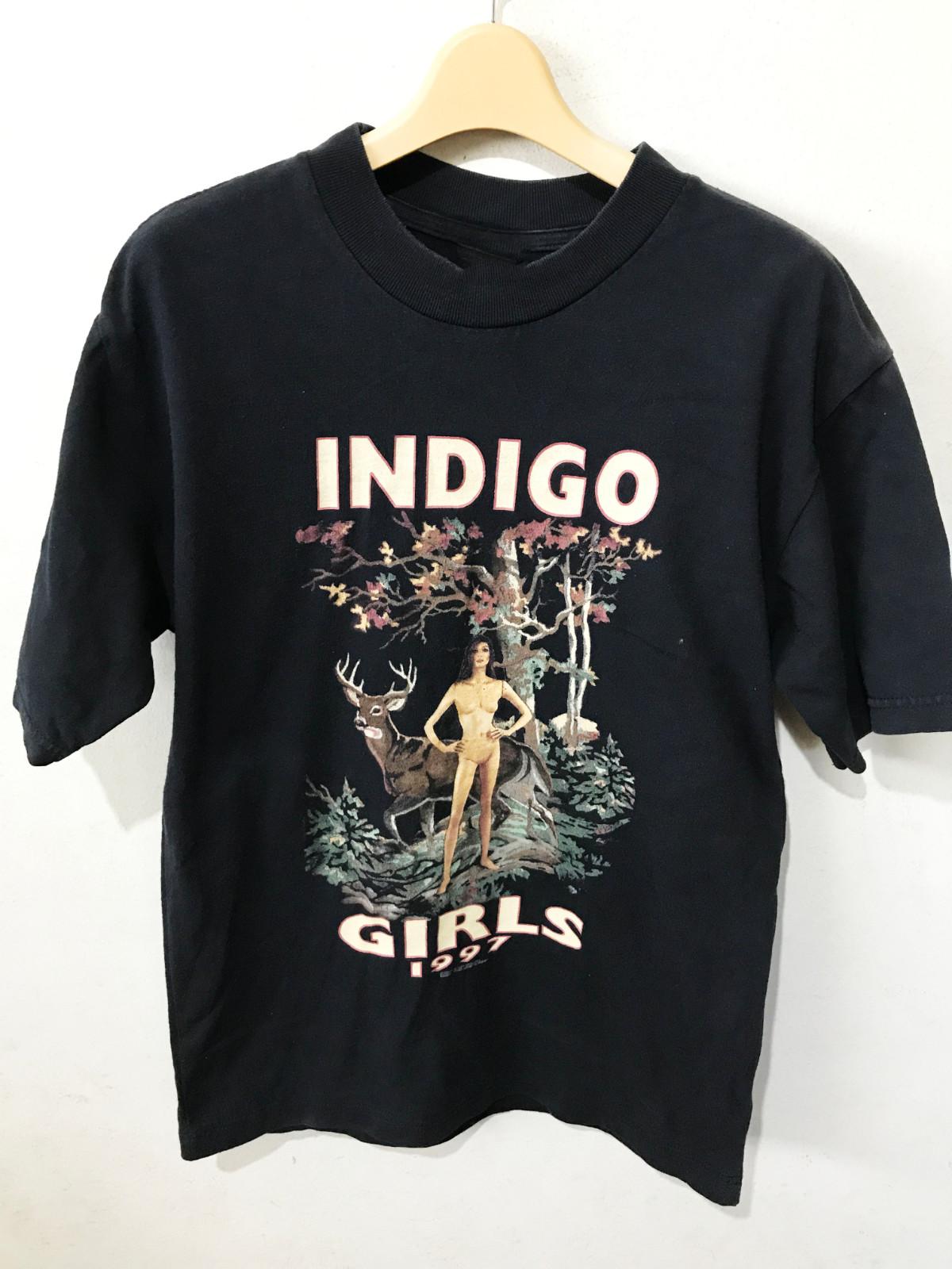 1997 Indigo Girls Тур Группа Унисекс Хлопковая Футболка Топы Футболка 4XL