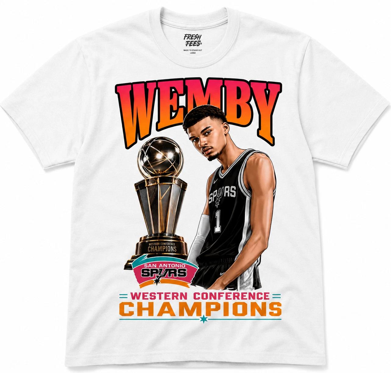 Victor Wembanyama  White Tee XXXXL