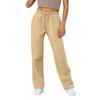 Women's Wide Leg Track Pants Fleece Lined Loose Straight Casual Pants  Sports Jogger Pants With Pockets