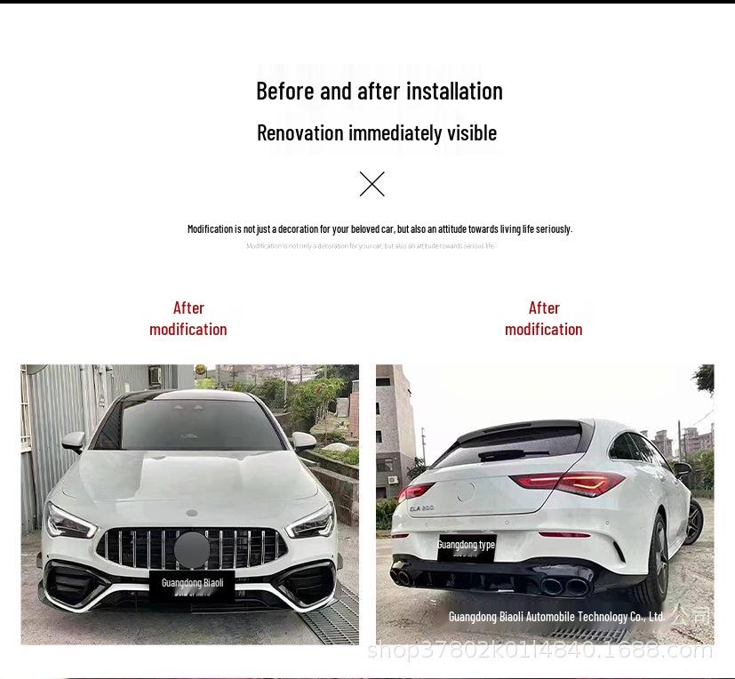 Modified Body Kit for 2020-23 Mercedes CLA W118 AMG CLA45