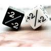 HDDais Dice Counter D6 Dice White +1/+1 and Black-1/-1 Magic: The Gathering and Other Games CCG M...