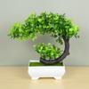 Artificial Plants Potted Green Bonsai Small Tree Grass Plants Pot Ornament Fake Flowers for Home Garden Decoration Wedding Party