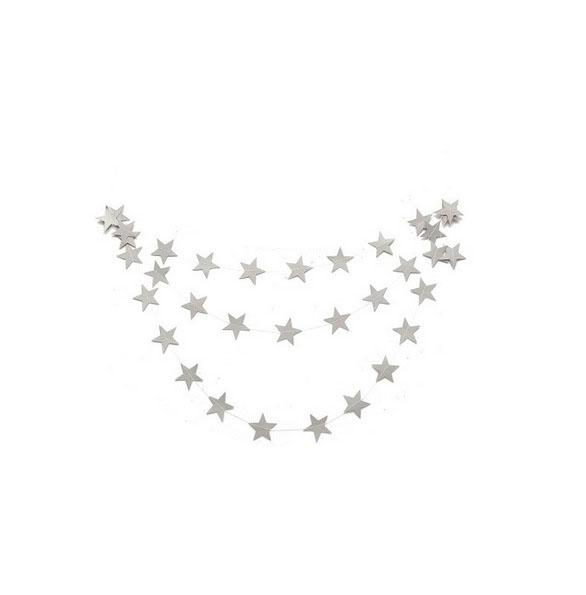 

Бумажная гирлянда, нить, баннер, вымпел, подвеска-звезда, свадебная вечеринка, декор для дня рождения ребенка серебряный