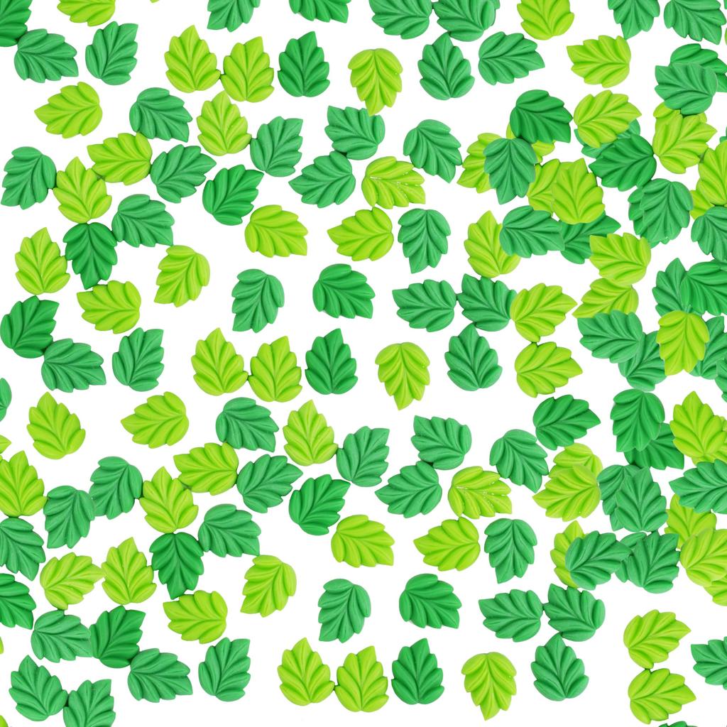 YOUOWO Mixed Resin Leaf Decorative for Cute Resin Decorations 100-Piece Parts, Green, Crafts, Handmade,