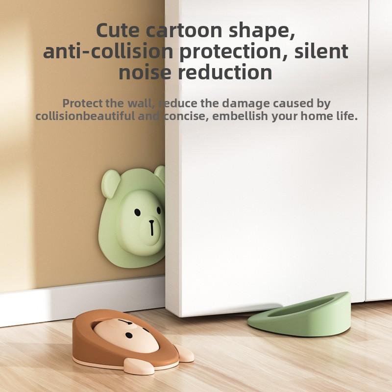 1PCS Silicone Door Stopper Windproof Door Stopper Anti-collision Door Blocker Door Card Fixed Door Plug Door Stopper Door Stopper