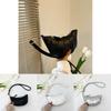 Stylish Black White Silver Pu Soft Dumpling Bag For Casual Everyday Use With Phone Pocket