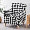 Single Armchair Slipcover Stretch Sofa Covers for Living Room Chair Cover with Anti Slip Foam Sticks Bar Counter Hotel Tub Club