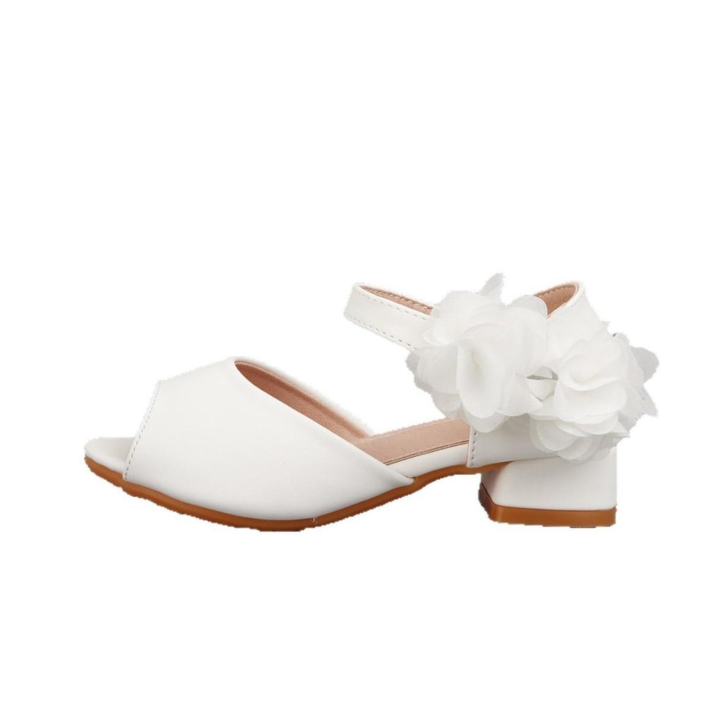 2025 Winter Floral High-Heeled Sandals for Big Kids - Versatile & Fashionable