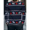 Men's Casual Long-sleeved T-shirt , Showing Christmas Knitted Softness and Comfort, Suitable for Spring and Autumn Outdoor Wear