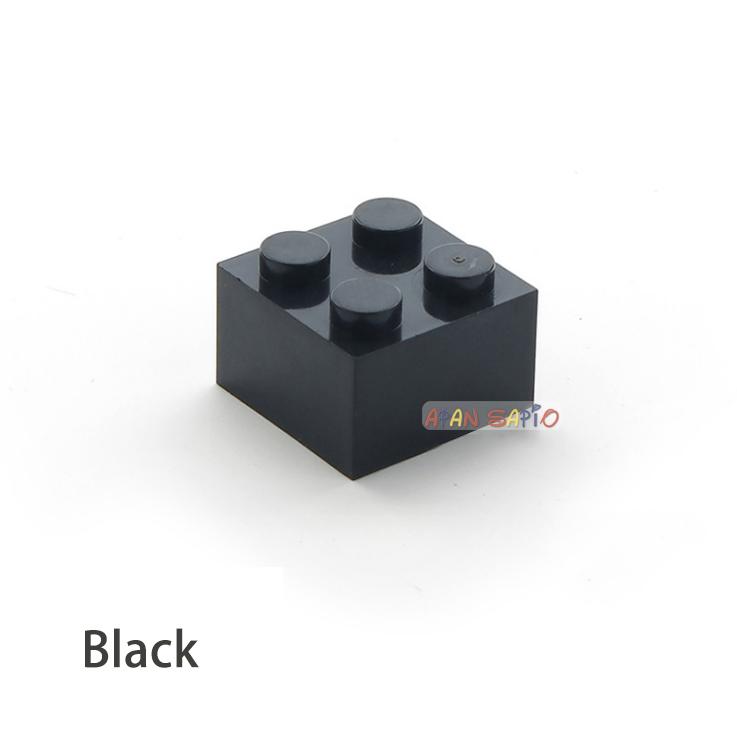 60pcs DIY Building Blocks Thick Figures Bricks 2x2 Dots Educational Creative Size Compatible With 3003 Plastic Toys for Children