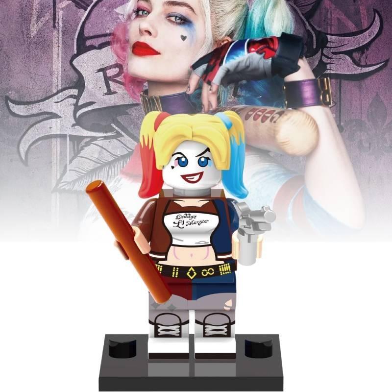Premium Plastic Diy Poison Ivy Catwoman Quinn Two-face Building Blocks Toy Set