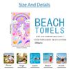1pc Unicorn-Themed Jumbo Microfiber Beach Blanket & Bath Towel Suitable for Travel, Pool, Yoga, Camping - Rectangular Magical