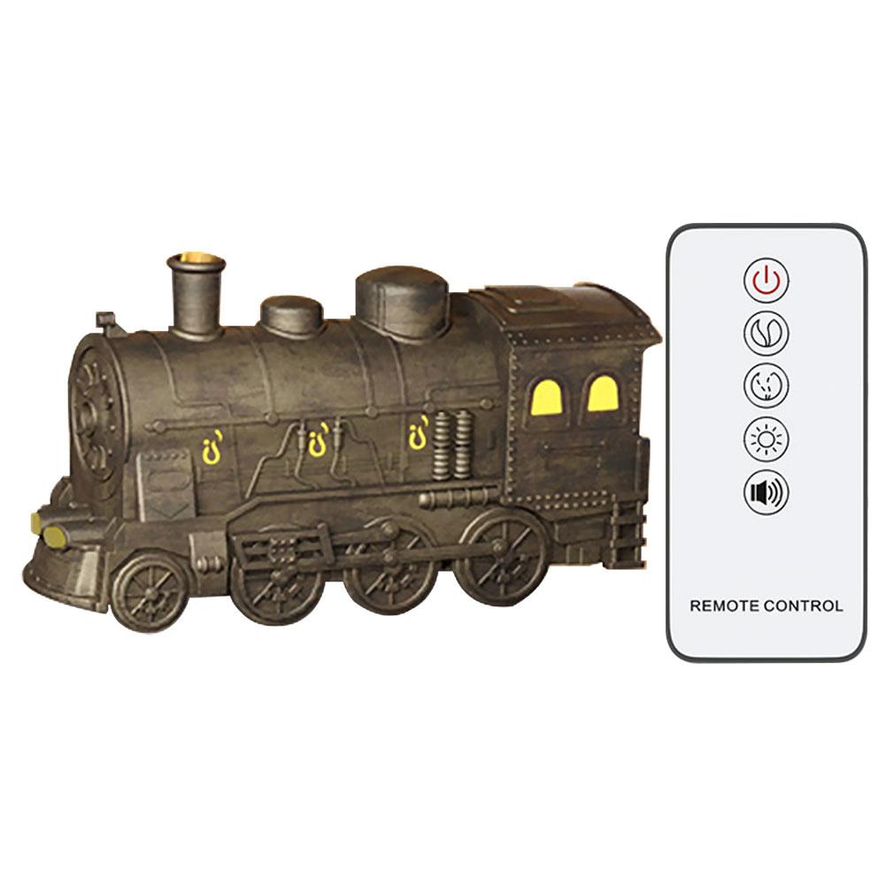 Mini Train Shape Air Humidifier with Remote Control & LED Lamp Essential Oil Diffuser 2 Spray Mode Aroma Difusor for Home Office