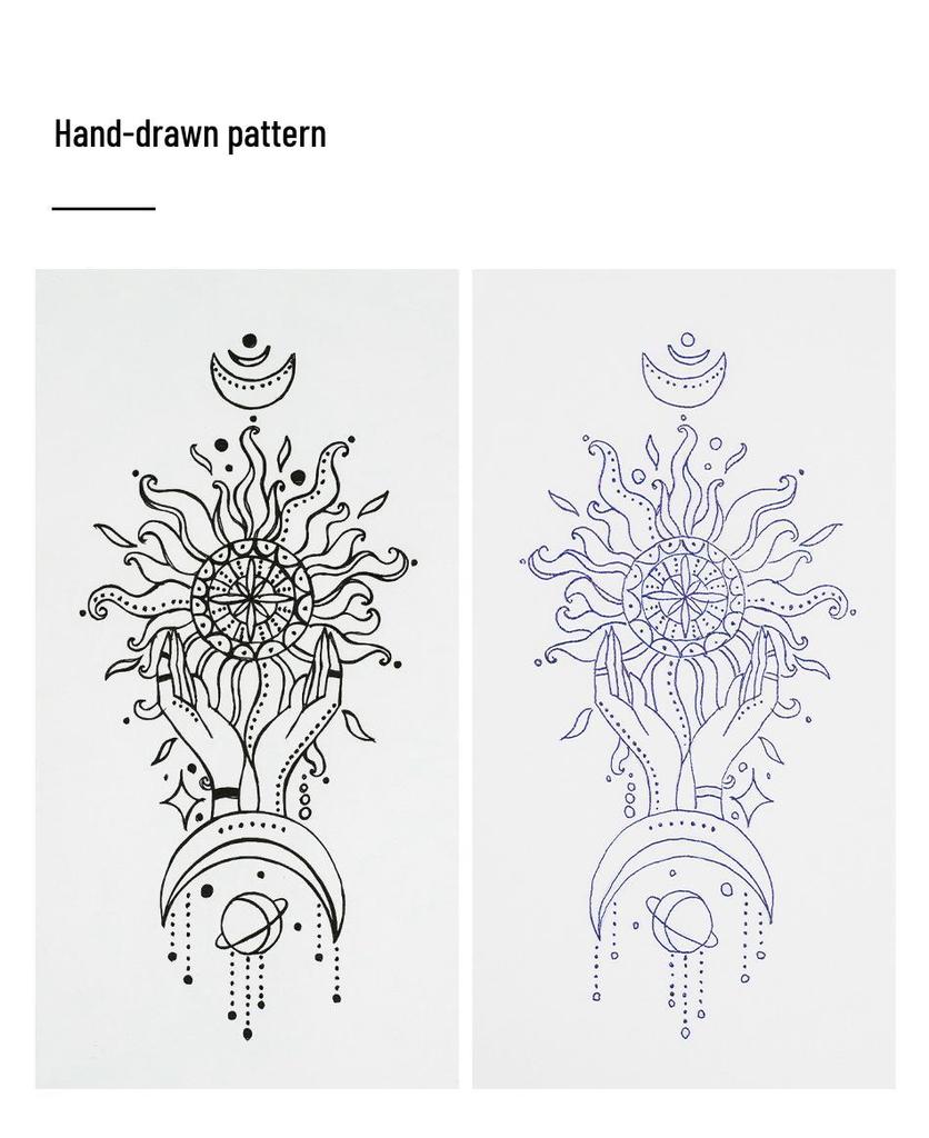 Dragon Art Hand-Drawn Tattoo Transfer Paper - 4-Ply Thermal Sheets, 100 Sheets/Box