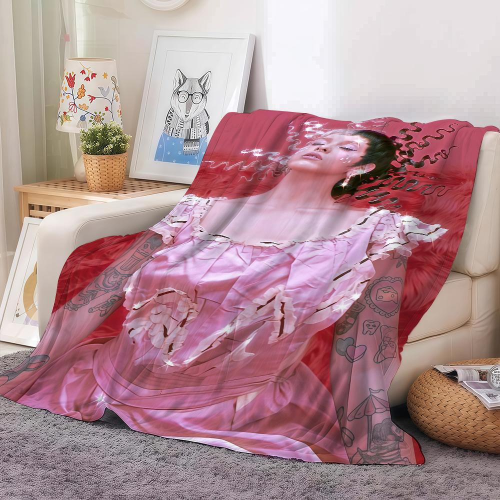 

M-Melanie M-Martinez Singer Blanket Warm And Soft Suitable For Bedroom Living Room Sofa Bed Office Travel Camping 30x40in