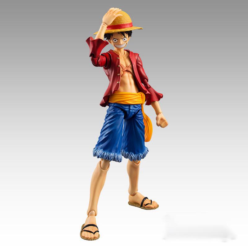 17cm One Piece Anime Figures Straw Hat Monkey D Luffy Variable Articulated Luffy Action Figure Collection Model Ornaments Beautiful Toys
