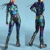3D Digital Printing Stage Performance Costumes Adults Halloween Events Carnival Theme Party Cosplay Outfit Pretend Game Jumpsuit