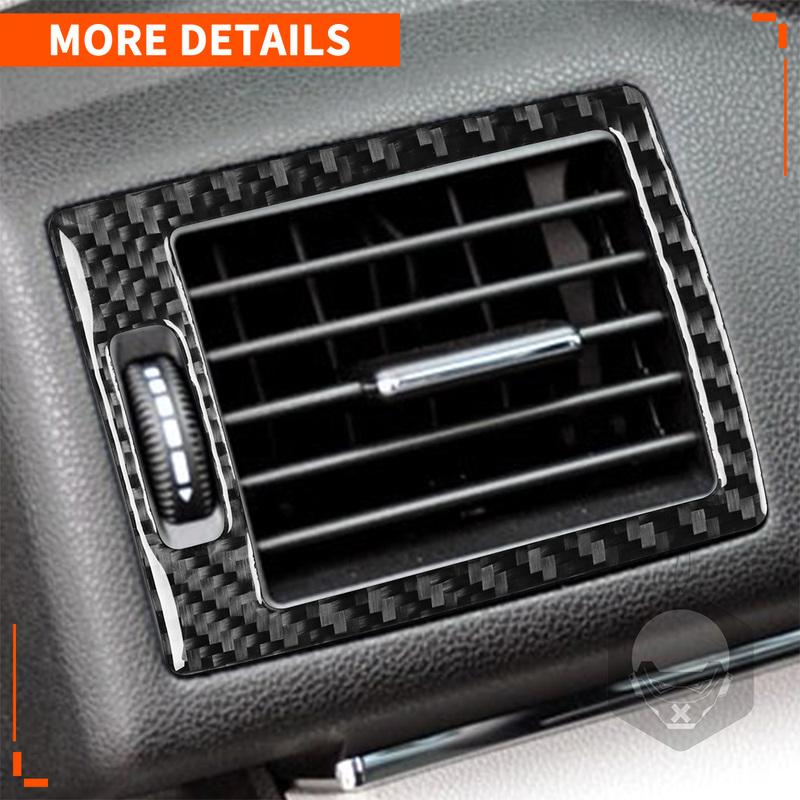 For Benz B Class W245 2005-2011 Real Carbon Fiber Sticker Air Conditioning Vent Panel Cover Car ide Decorative Accessories