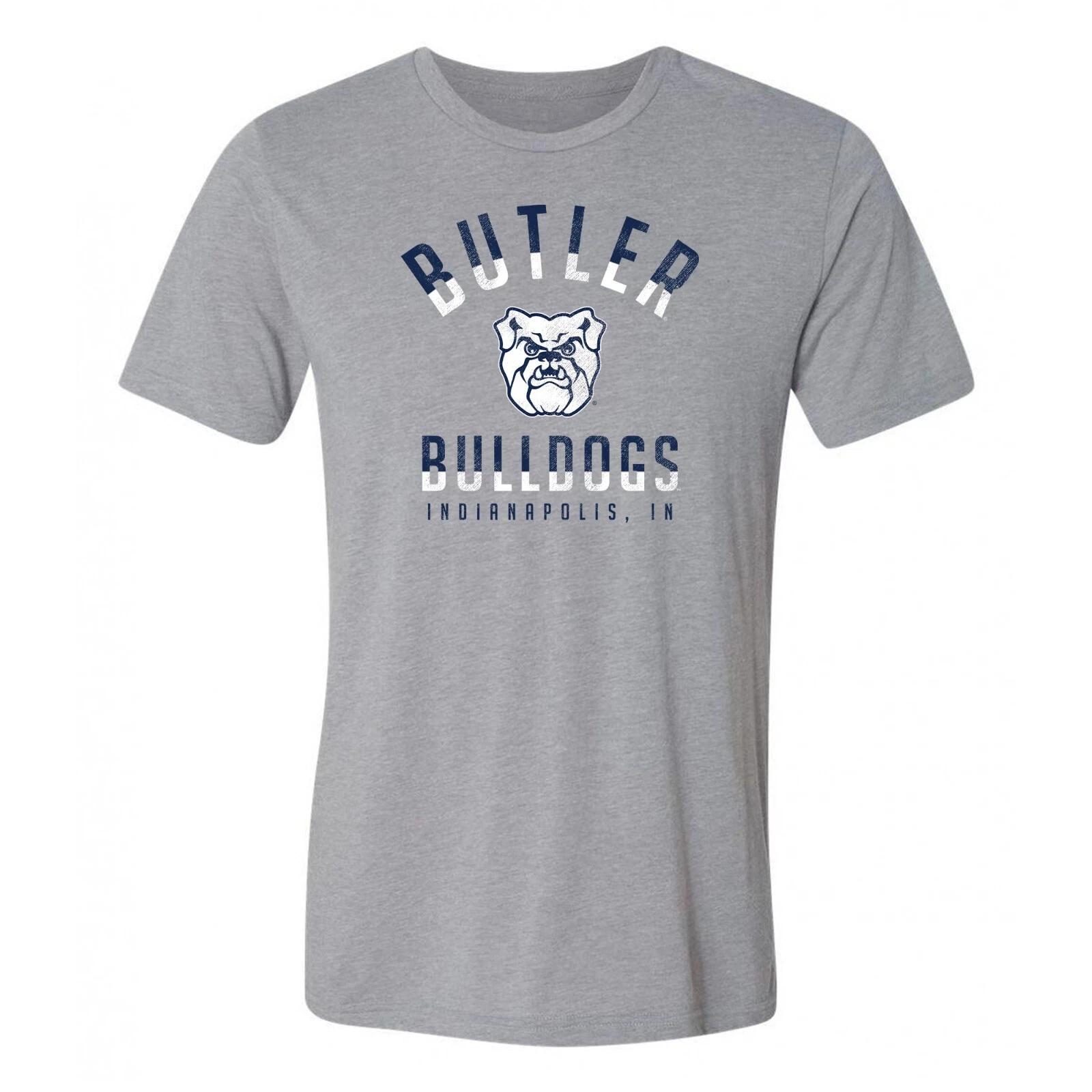 Butler Bulldogs Division Arch Triblend T Shirt - Athletic Grey 4XL