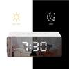 Mirror Desk Clock Watch  Digital Alarm Clock LED Backlight Thermometer Display Table Clock Reloj Despertador