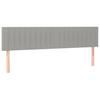 Vidaxl Letto Continentale Con Materasso, Grigio Chiaro, Tessuto 160X200 Cm