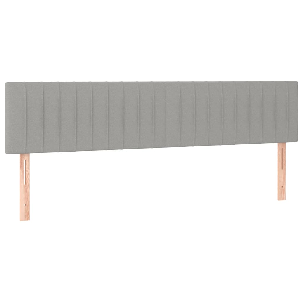 Vidaxl Letto Continentale Con Materasso, Grigio Chiaro, Tessuto 160X200 Cm