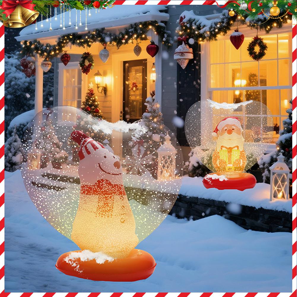 PVC Inflatable Christmas Ball With Light Santa Claus Snowman Christmas Tree Giant Big Large Christmas Balls Ornament Xmas Decora
