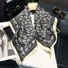 2025 New High-end Retro Fashion Small Square Scarf Printed Versatile Sunscreen Silk Scarf Spring and Autumn Women's Sunscreen Scarf