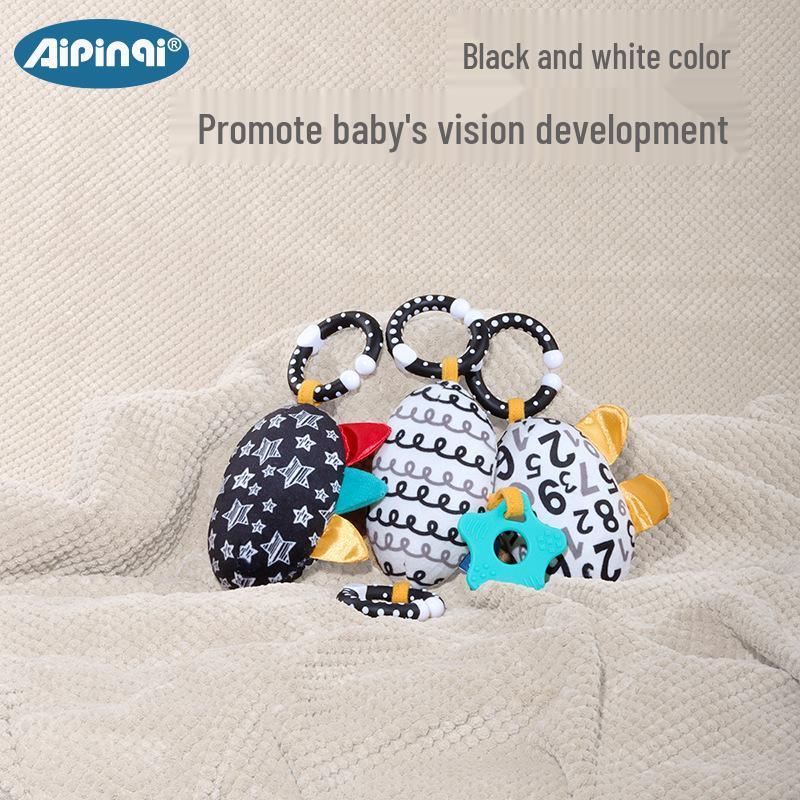 Aipinqi Baby Stroller Hanging Toy with Teether Rattle for Visual Development