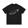 Saint Safety Pin Graphic Tee Black Minimalist Tshirt Edgy Streetwear Top Punk Style StateUnisext Women Clothing Vintage Clothes