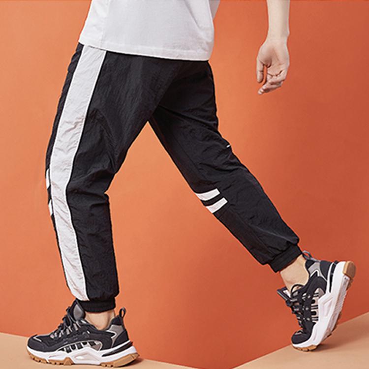 Li Ning Paris Fashion Week SS20 Series Casual Cuffed Sports Pants Unisex Pants Black AYKQ243-1