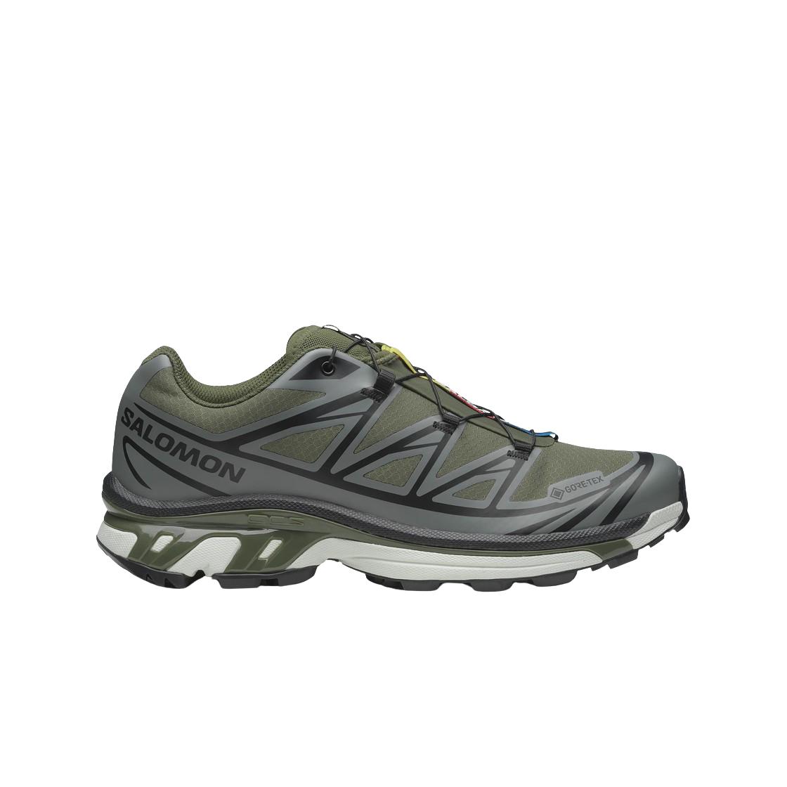 Salomon XT-6 GORE-TEX Olive Night Unisex Sneakers Green Sedona-Sage Black L47732700 42⅔