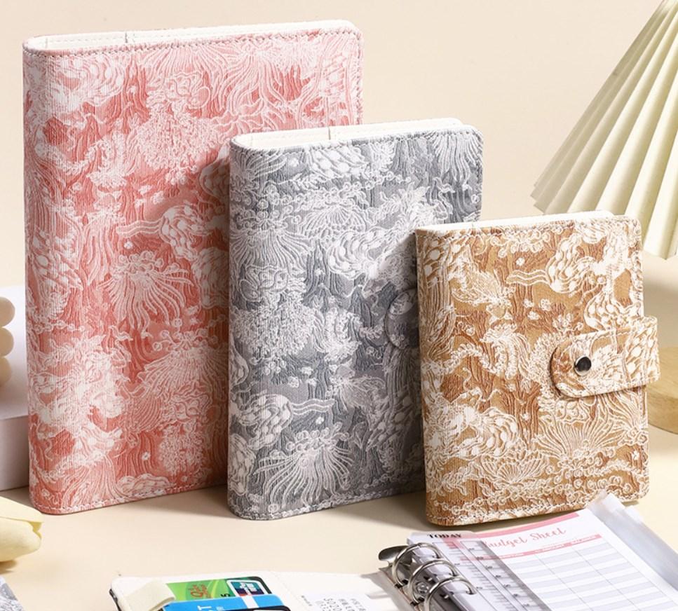 A6 Vintage embossed PU piele DIY Binder notebook copertă jurnal agendă planificator hârtie copertă școală papetărie