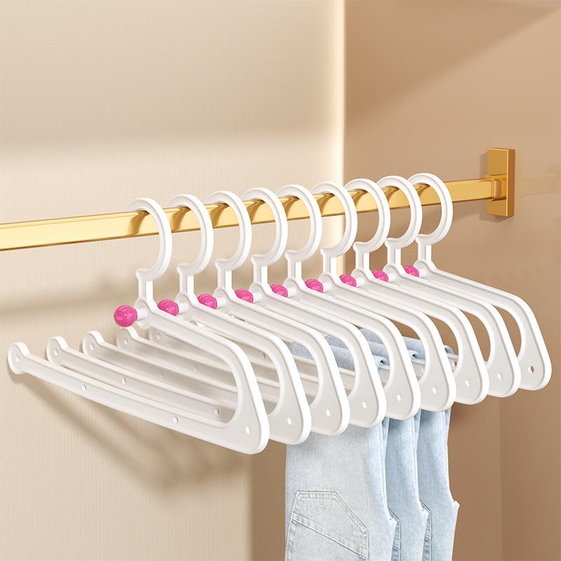 Multifunctional Non-Slip Clothes Hanger: Plastic Pants Rack & Drying Support