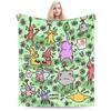 Funny Pikmin Game Plush Blanket Students Flannel Bedding Throws For Home Decor Super Warm Custom Quality Bedspread Gift Idea