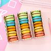 5Pcs Macaron Cookie-Shaped Eraser Set Cute Creative Erasers for Kids Students Colorful Pastel Soft Rubber Erasers Fun School Supplies Classroom Prize