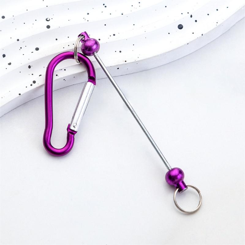 Beadable Keychains Bars Blank Beadable Keychains Bars Metal Keychains Multifunctional Key Fob Blank for Jewelry Making