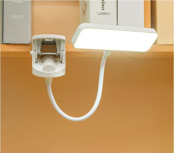 

LED Clip Learning Desk Lamp, Charging Plug -use Desk Lamp, Bedside Lamp One Size білий
