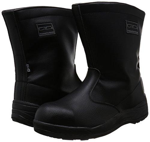 Kokos Nobuoka Ziproa Men's Half Boots, Professional Sneakers, JSAA Certified, Sweat-Absorbent Lining, Oil-Resistant Sole, Black, 30cm
