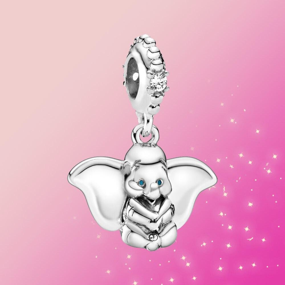Real 925 Sterling Silver Dumb Charm Dangle Pendant Bead Fit Original Fashion Bracelet Women Fashion Jewelry Gift