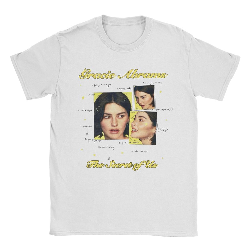 Gracie Abrams The Secret Of Us Tour 90s Men's T Shirt  Funny Tee Shirt Short Sleeve O Neck T-Shirt Pure Cotton Clothing