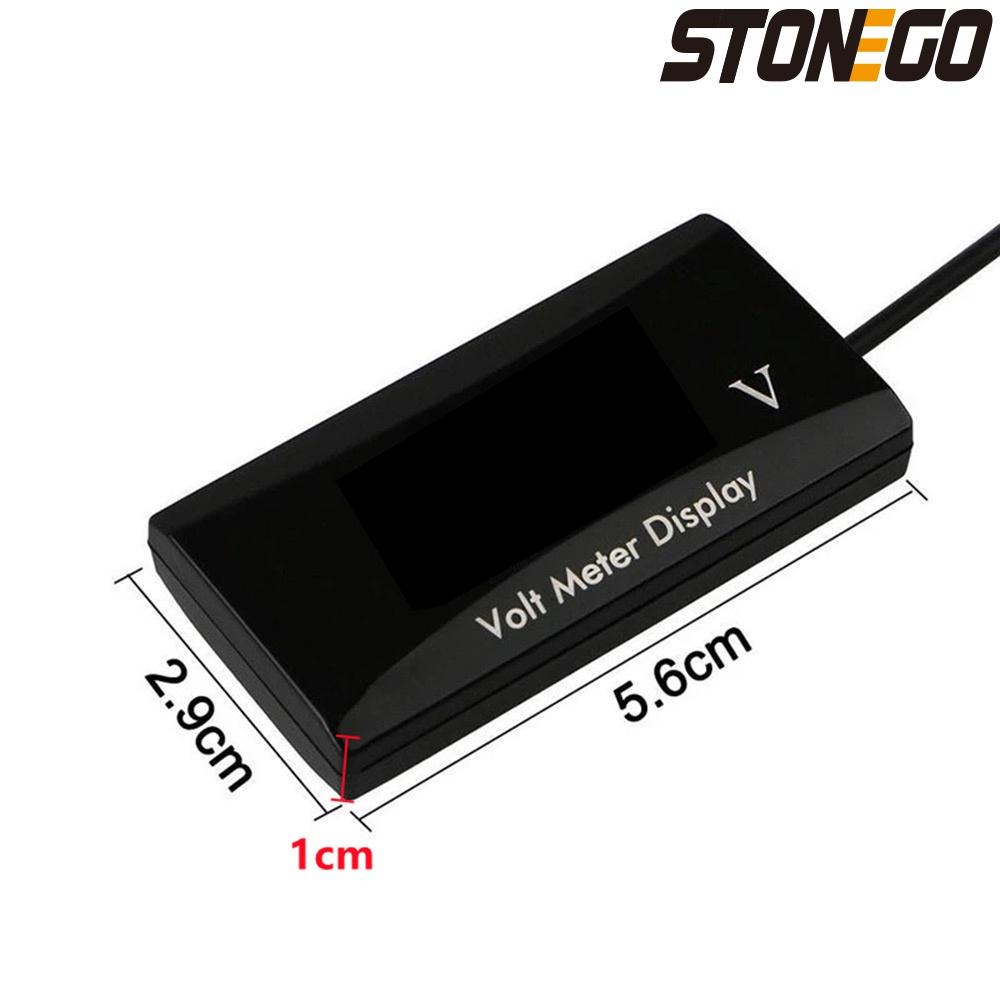 Mini 12V LED Waterproof Display Voltmeter Car Voltage Volt Gauge Panel Meter for Automotive